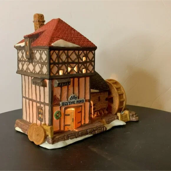 Dept 56 Blythe Pond Mill House - Dickens Village Lighted Decoration (no box) - Picture 4 of 9